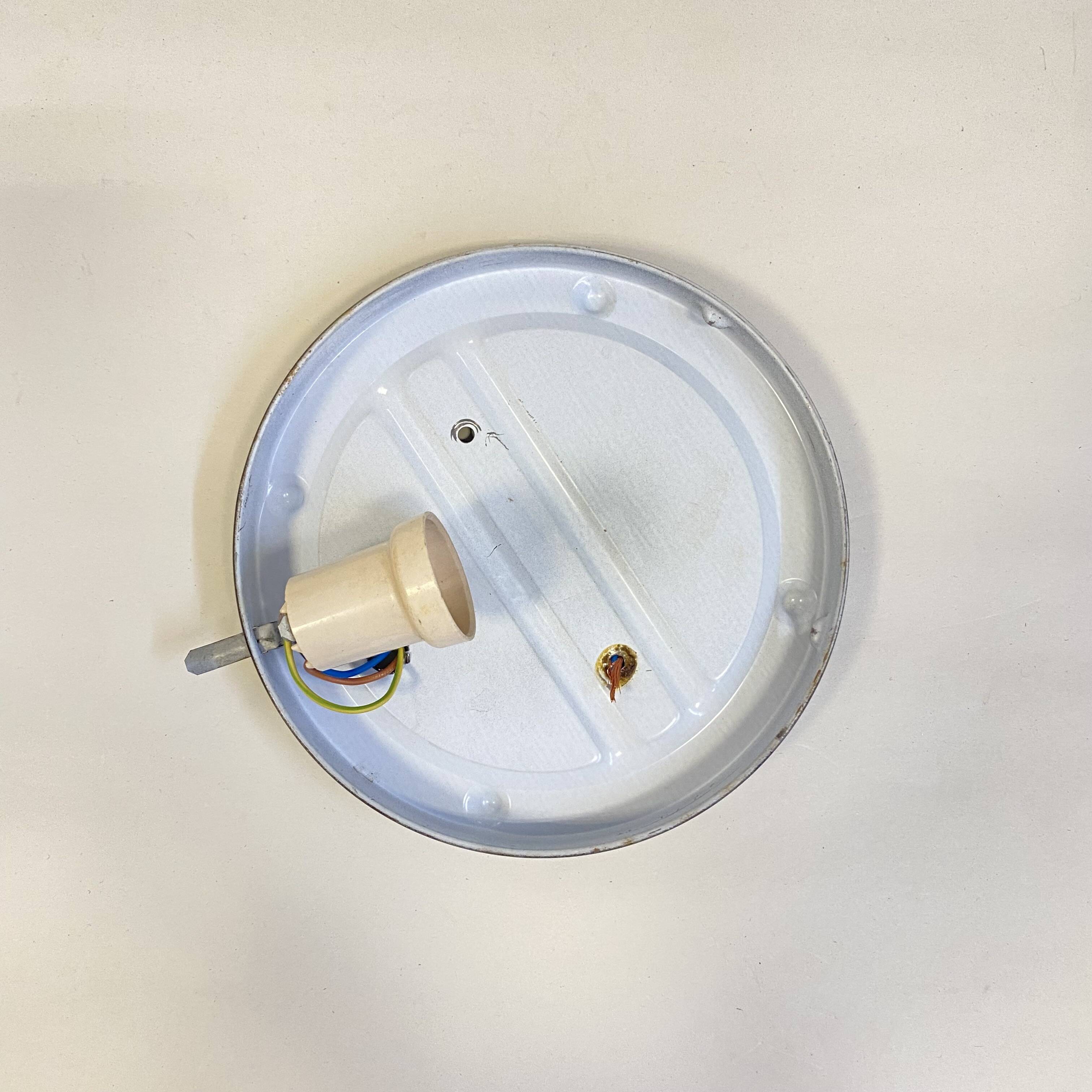 Wall light ceiling light gold glass amber diamond tips vintage