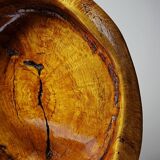 Olive wood catchall Monoxyle brutalist vintage 50s-60s handcrafted