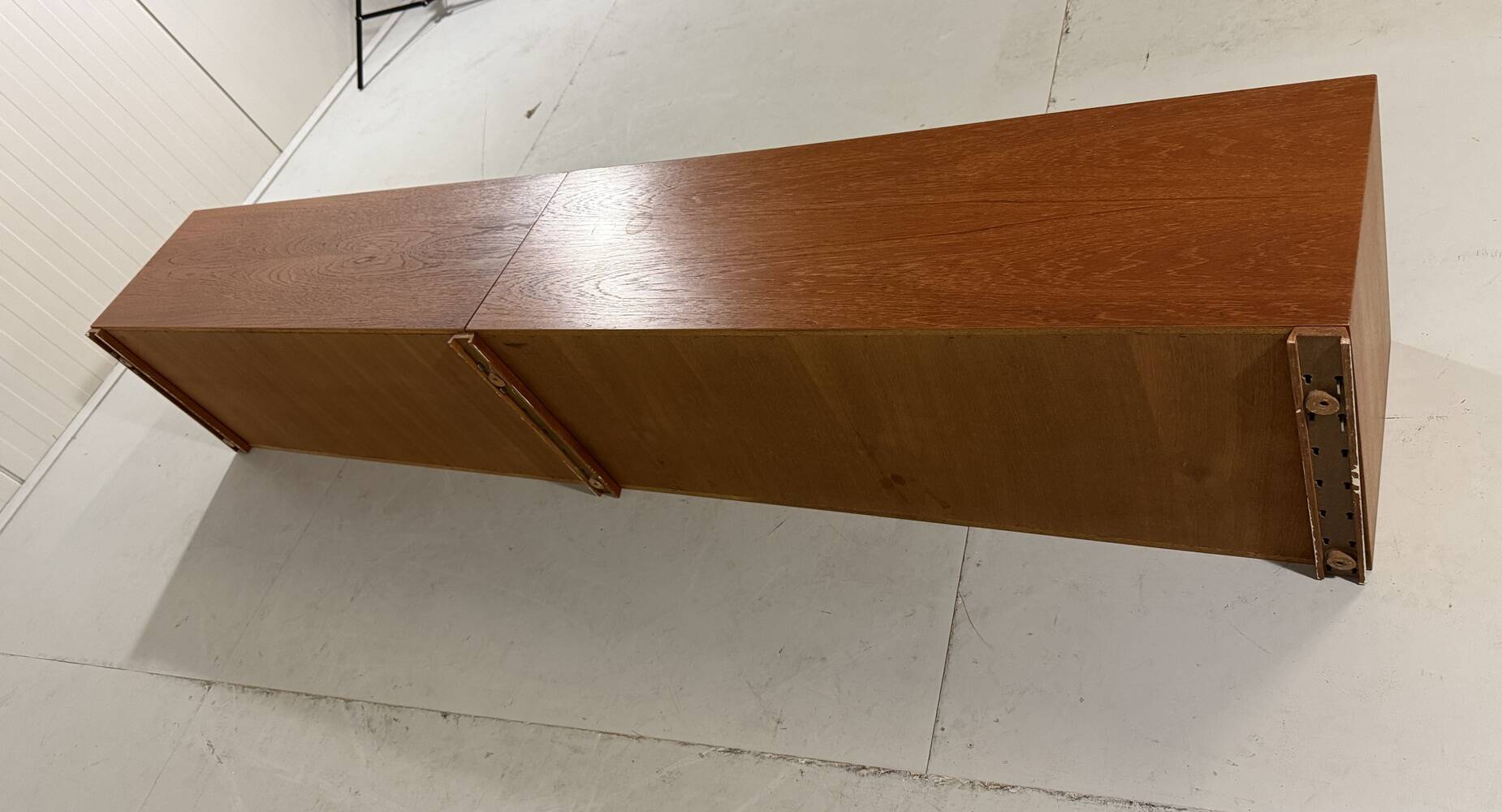 Teak wall system Sven Ellekaer Albert Hansen Denmark 1960s