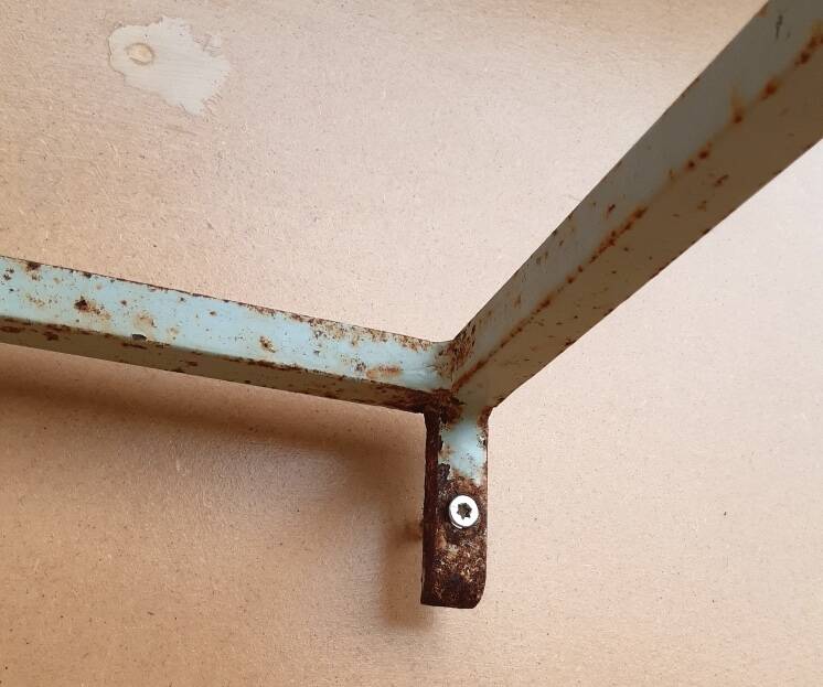 antique wrought iron garden console