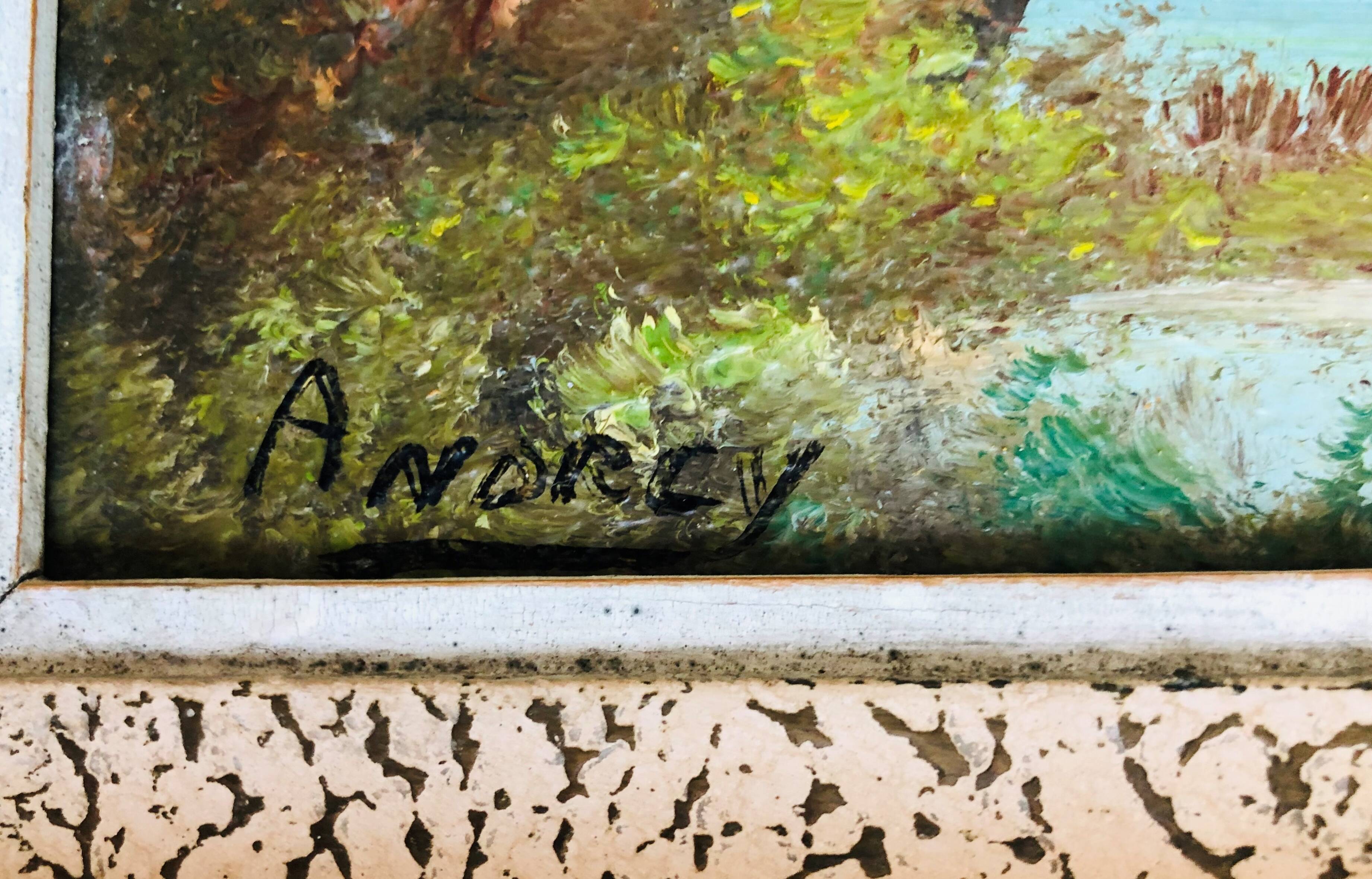 Oil on landscape panel