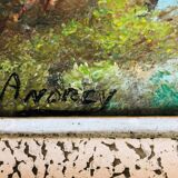 Oil on landscape panel