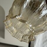 Suspension vintage en verre soufflé