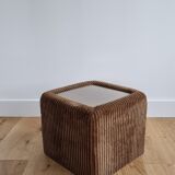 Velvet sofa end