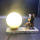 Art deco desk lamp regulates