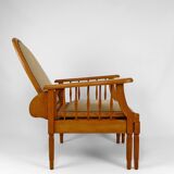 Morris beech lounge chair, Art Deco, France, Circa 1925