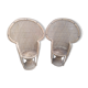 Pair of Emmanuelle rattan armchairs