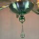 Green Murano glass Venetian chandelier, Venini, circa 1920