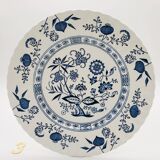 6 Dinner plates, J & G Meakin Classic White Blue Nordic.