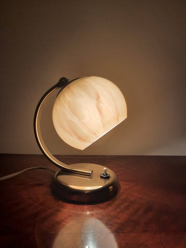 Bauhaus Brass Table Lamps, Germany, 1930s