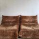 Togo velvet armchair
