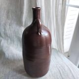 Large burgundy jar