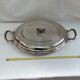 Silver metal covered dish signed Lancel dimension: height -14cm- width -48cm-