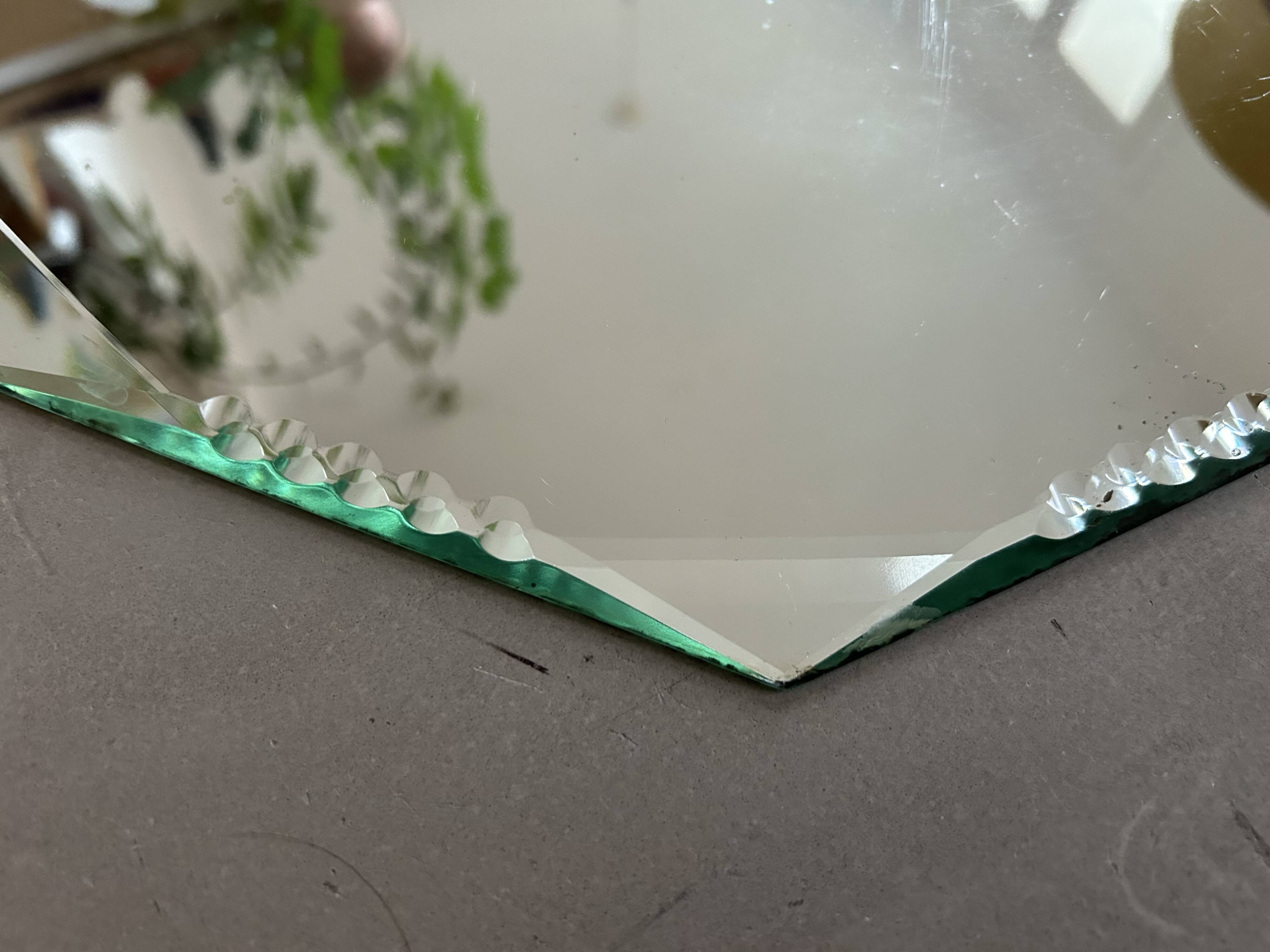 Antique beveled mirror, 33cm