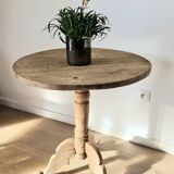 Antique oak tripod table