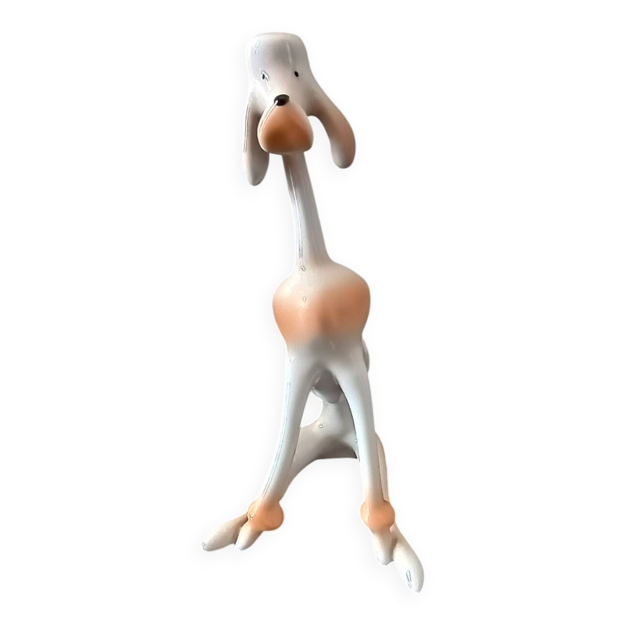 Hollohaza porcelain dog, 1970s