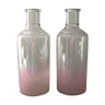 Pair of pink gradient bottles