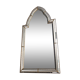 Mirror consisting of multi-faceted mirrors and brass garlands, French work, around 1970