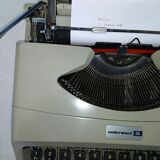 Underwood portable typewriter - satchel