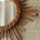 Rattan sun mirror