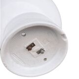 Industrial spherical wall lamp, white, OWS100, Poland, 1960s PRL