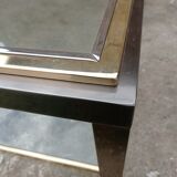 Table basse verre et chrome