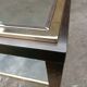 Table basse verre et chrome