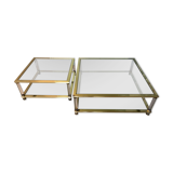 Set of 2 Coffee tables in the style of Pierre Vandel