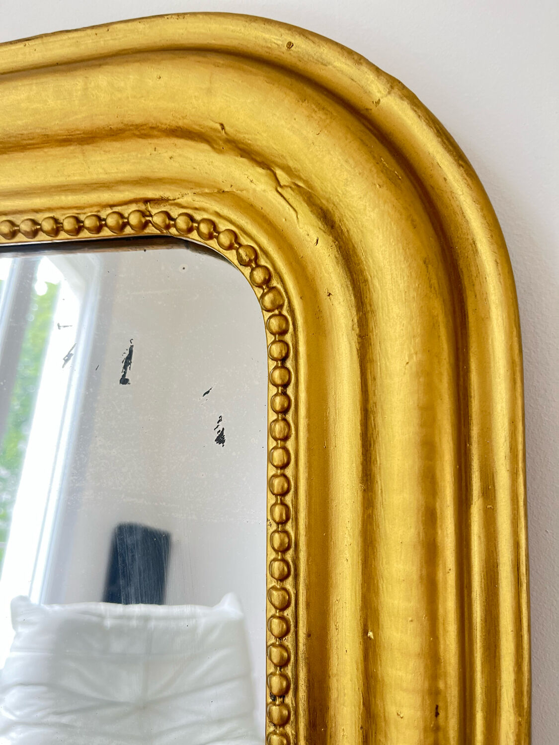 Old mirror Louis Philippe beaded 108x78cm.