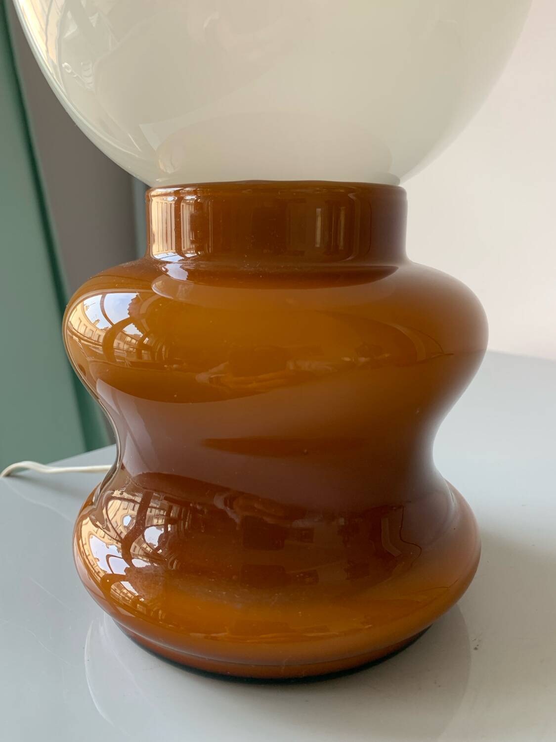 Vintage murano glass table lamp