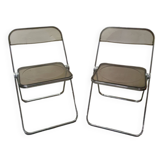 Paire de chaises Plia Castelli design Piretti