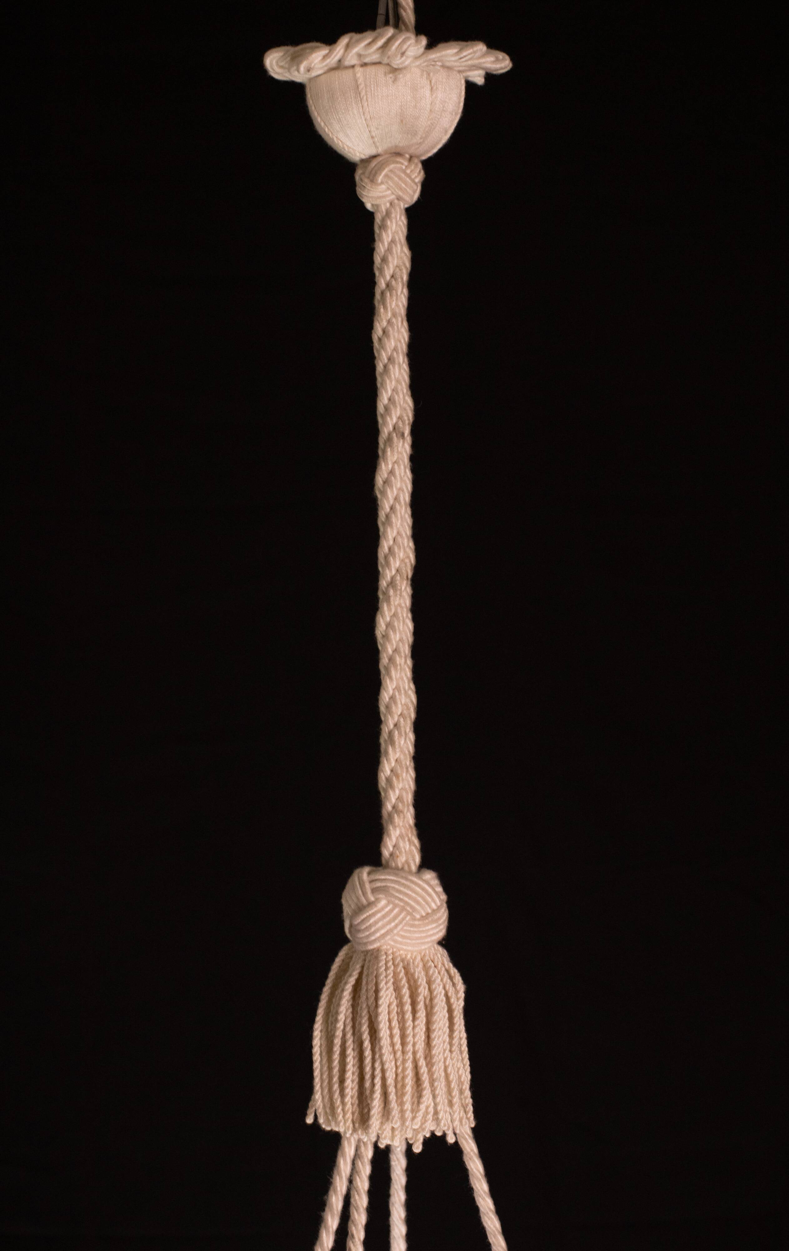 Pink Art Decò Vintage Glass Chandelier, 1950