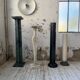 Set of 4 marble columns or pedestals.