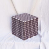Cube violet table d'appoint 31 x 31 cm