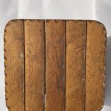 Brutalist wabi sabi organic tree stool or hocker 1970