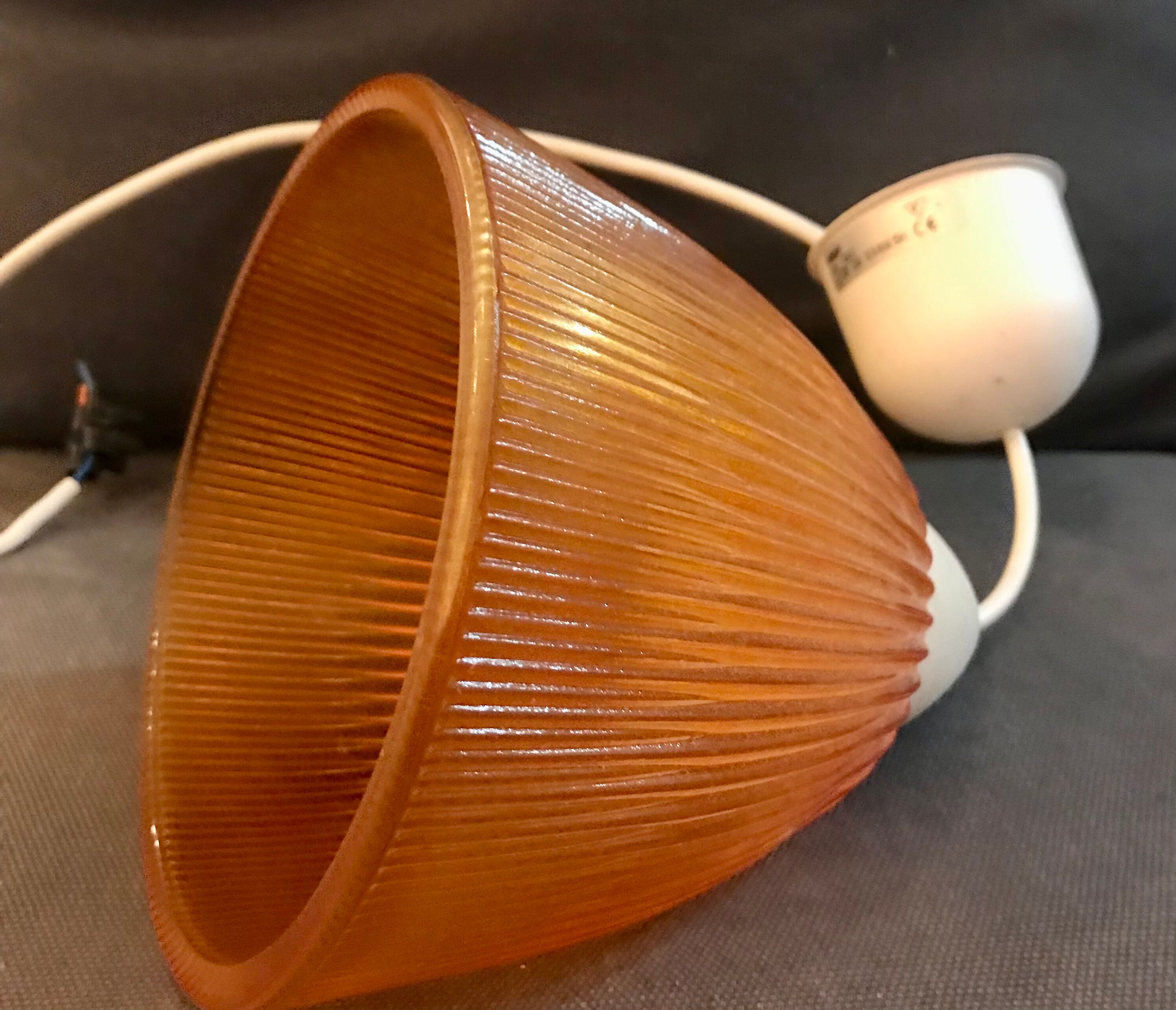 Set of 2 Corep suspensions with glass shade