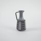 Grey ceramic vase, Danish design, 1970s, manufactured by Frank Keramik