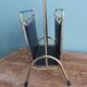 Modernist letter holder mail holder magazine rack style Jacques Adnet