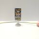 Black Lacquered Ceramic Goblet Vase by by Roger Capron, France