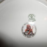 Set of 9 small dessert plates from the 50s