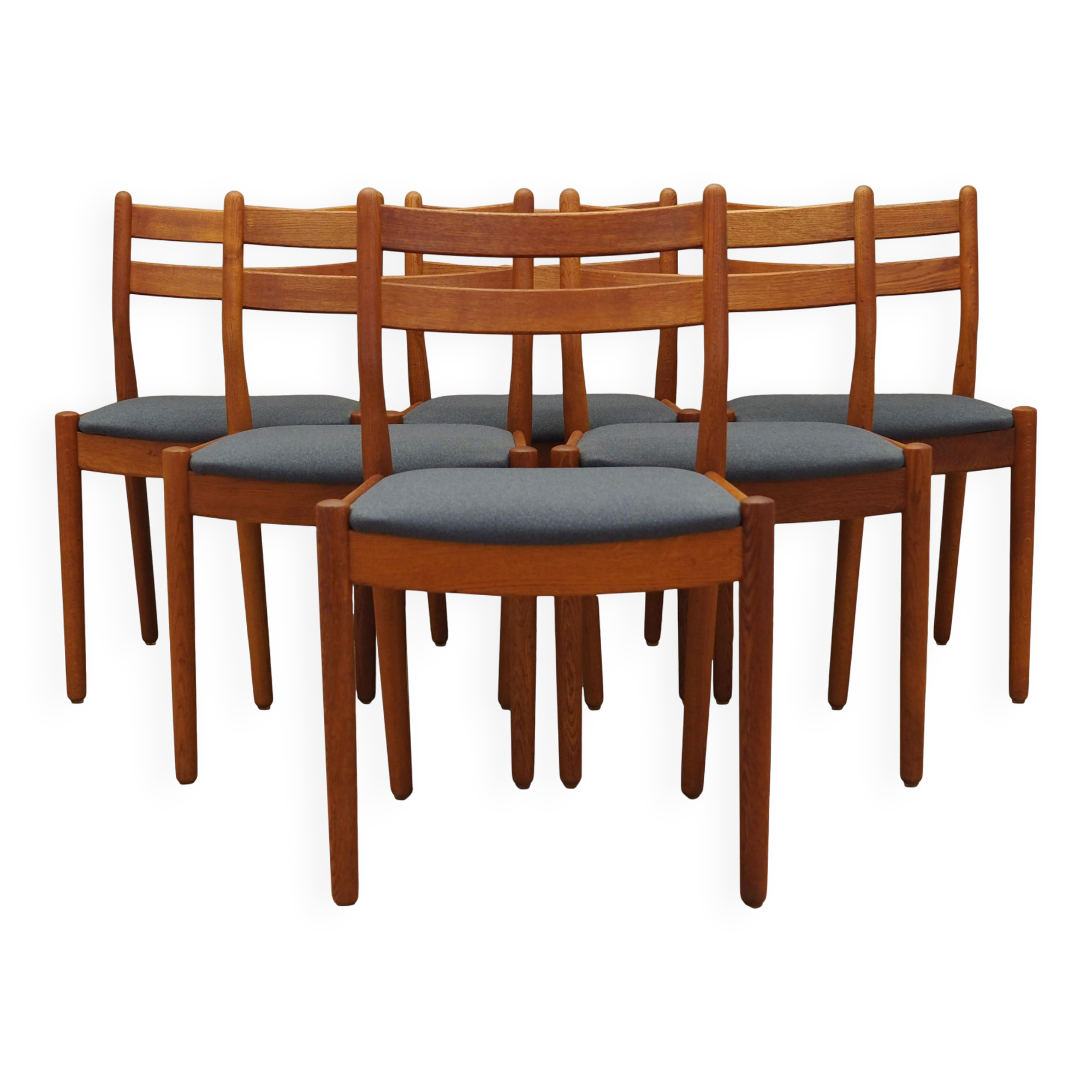 Set of six teak chairs, Danish design, 1970s, designer: Poul M. Volther