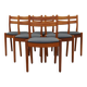 Set of six teak chairs, Danish design, 1970s, designer: Poul M. Volther