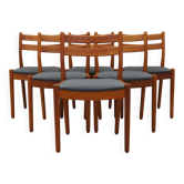 Set of six teak chairs, Danish design, 1970s, designer: Poul M. Volther