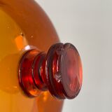 Amber brown glass medicine jar