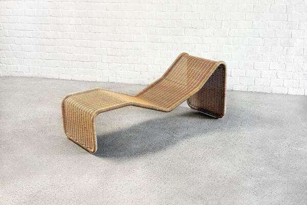 Chaise longue P3 par Tito Agnoli, Italie années 1960