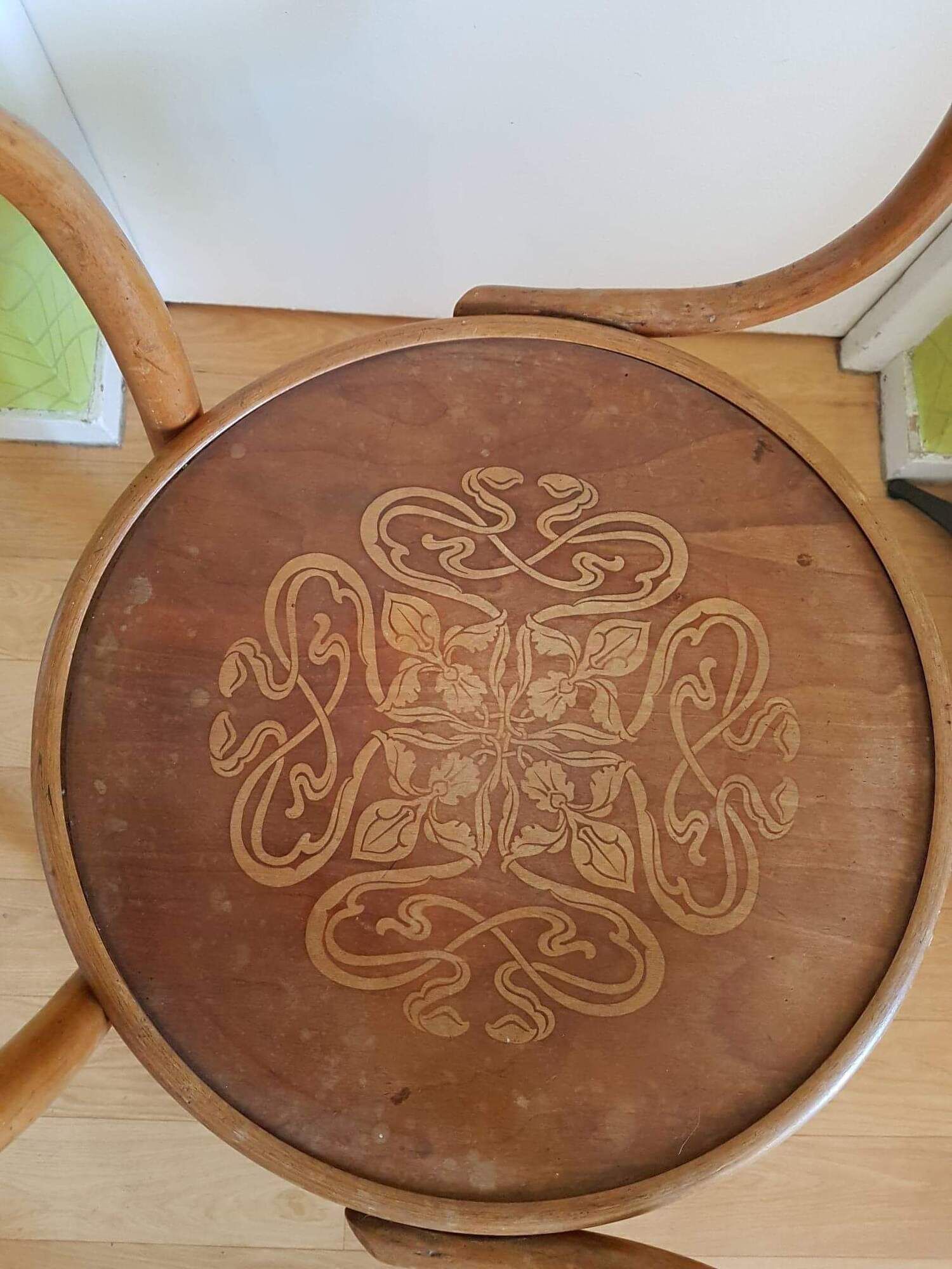 Chair 209 Fischel bentwood produced between 1920 and 1949