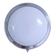 Wall lamp Art Deco opaline chromed metal 30s