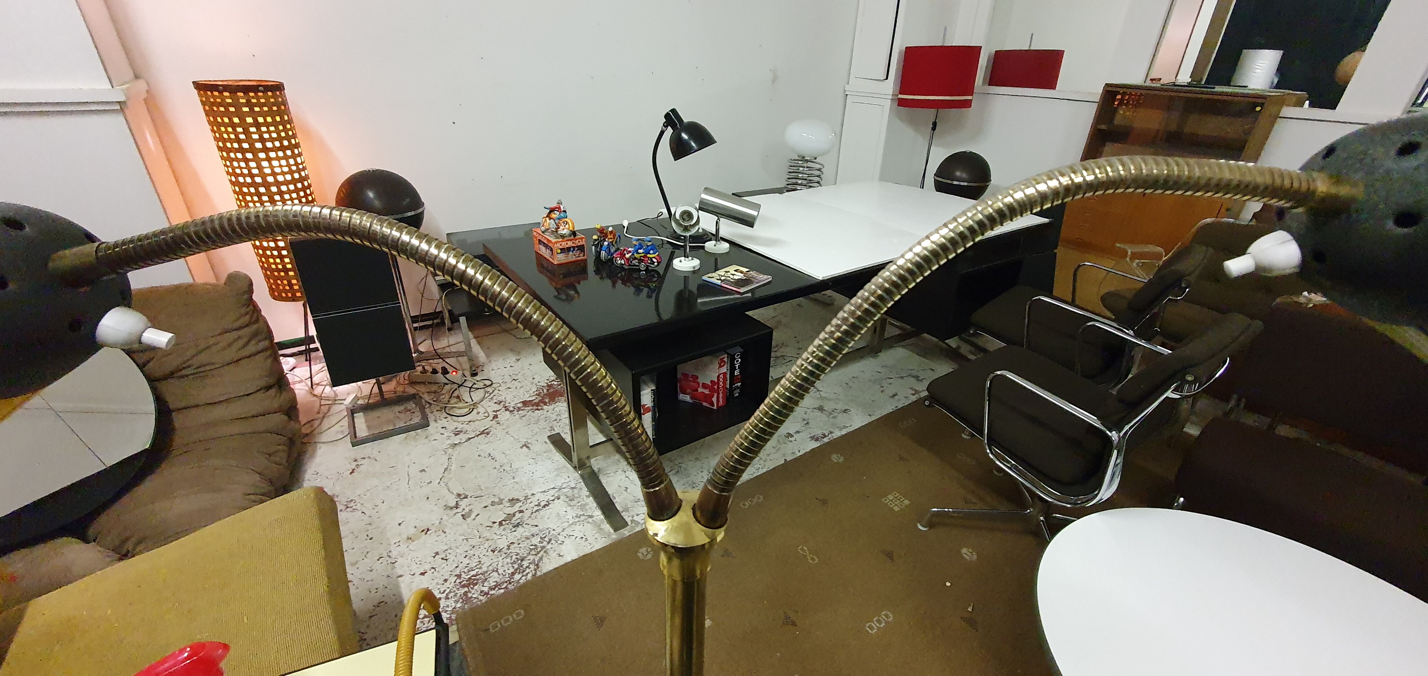 Adjustable floor lamp from the 1950s to 1960s