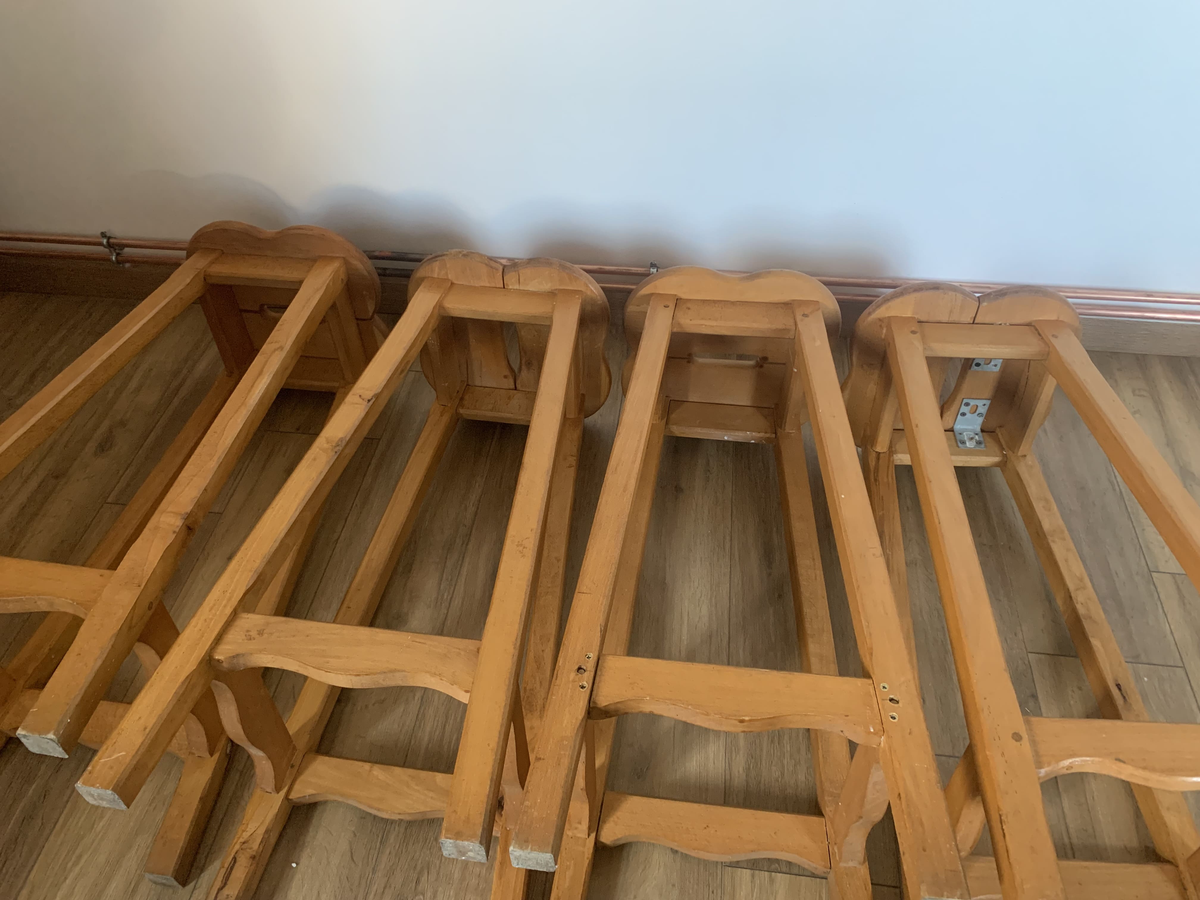 Set of 4 high stools