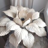 Vintage metal flower wall lamp